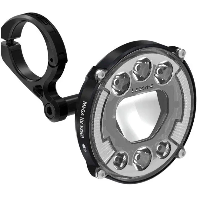 Mega HB E2000 Ebike Headlight – 600/2000 Lumen STVZO Compliant Black