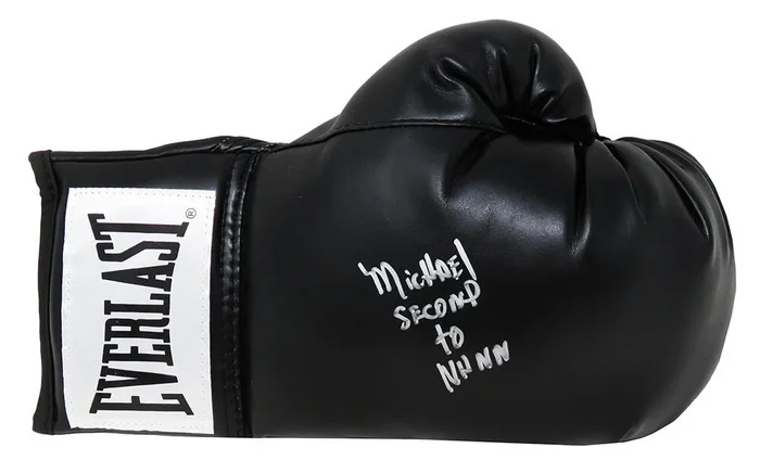 Michael Nunn Signed Everlast Black Boxing Glove w/Second To Nunn