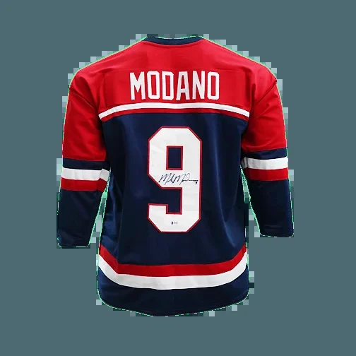 Mike Modano Signed USA Pro Edition Hockey Jersey (JSA)