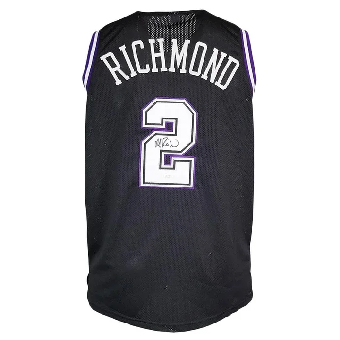 Mitch Richmond Signed Sacramento Black Basketball Jersey (JSA)