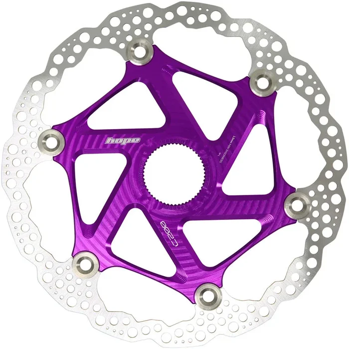 MTB Floating Centre-Lock Disc Brake Rotor – 200mm Center-Lock Purple