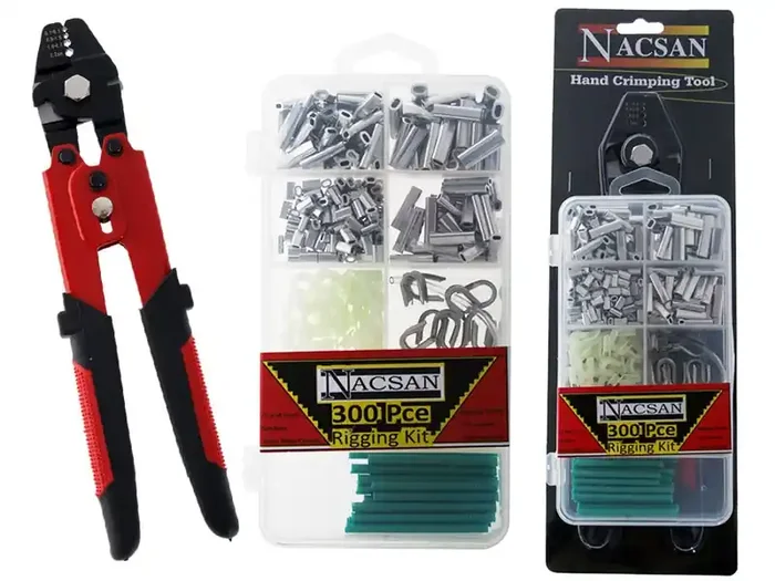 Nacsan 300 Piece Rigging Kit with Crimping Tool