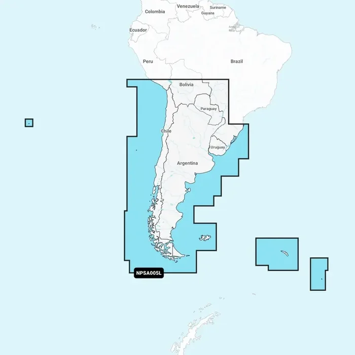 Navionics Platinum Plus Chart Card Chile/Argentina and Easter Island
