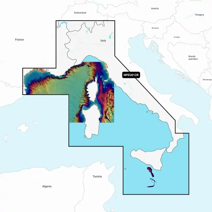Navionics Platinum Plus Chart Card Mediterranean Sea Central and West
