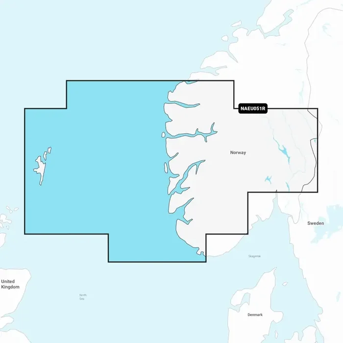 Navionics Platinum Plus Chart Card Norway Lista to Sognefjord