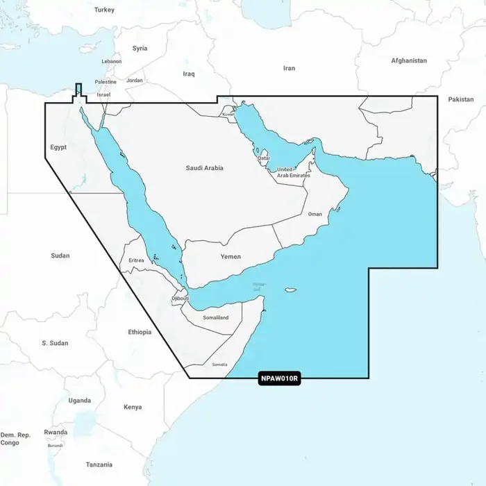 Navionics Platinum Plus Chart Card The Gulf and Red Sea