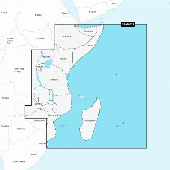 Navionics Plus Chart Card Africa East