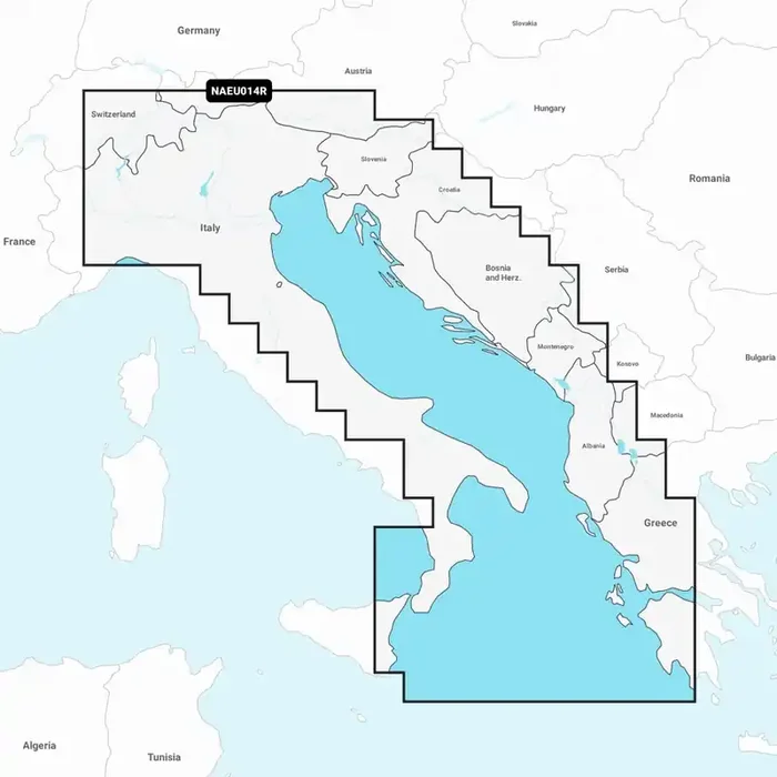 Navionics Plus Chart Card Italy and Adriatic Sea