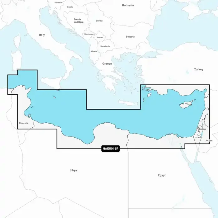 Navionics Plus Chart Card Mediterranean Sea Southeast