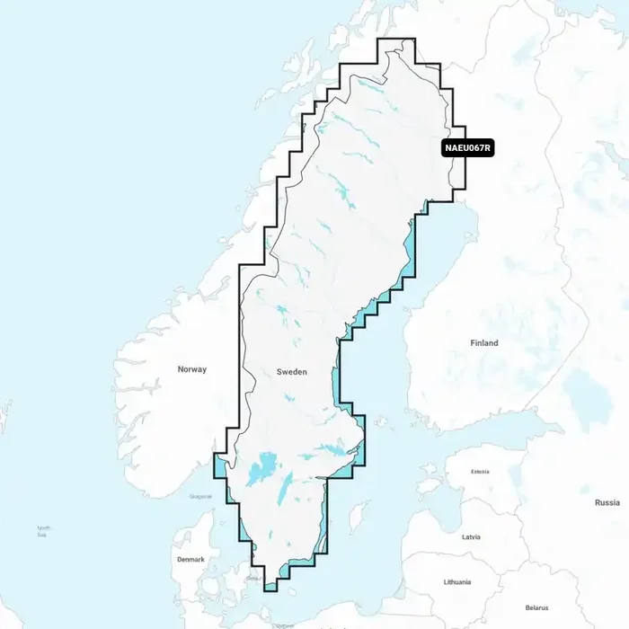 Navionics Plus Chart Card Sweden Lakes and Rivers
