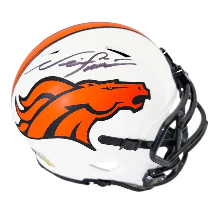 Neil Smith Signed Denver Broncos Lunar Eclipse Speed Mini Replica Football Helmet (JSA)