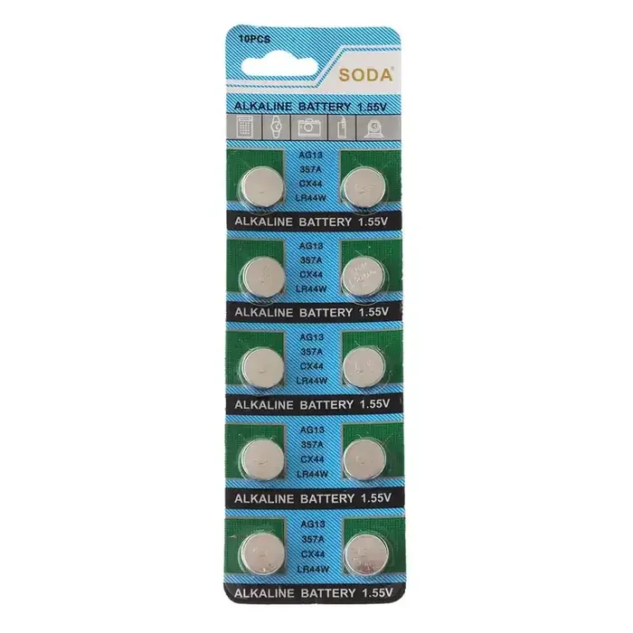 Night Saber LR44 Button Cell Alkaline Battery 1.55V Qty 10