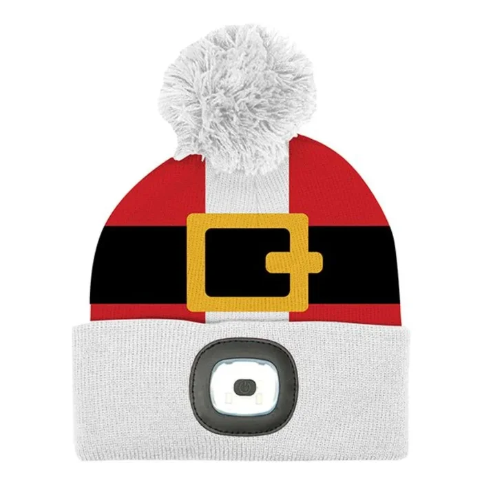 Night Scope Christmas Kids’ Rechargeable Pom Hat