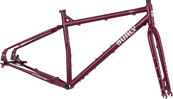 Ogre Frameset – 29″ Steel Fermented Plum Large