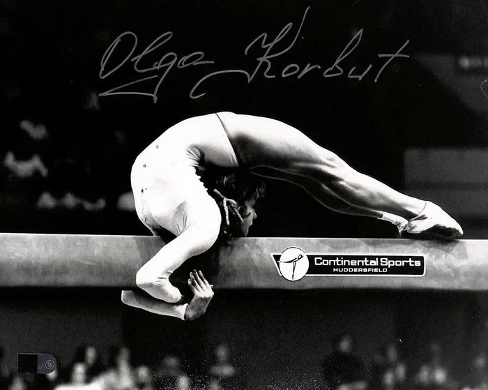 Olga Korbut Signed 8×10 Beam (AIV)