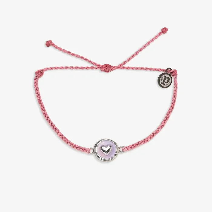 Ombre Heart Charm PuraVida Bracelet