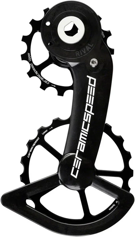 OSPW Pulley Wheel System SRAM Rival AXS – Coated Races Alloy Pulley Carbon Cage BLK