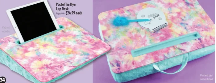 Pastel Tie Dye Lap Desk