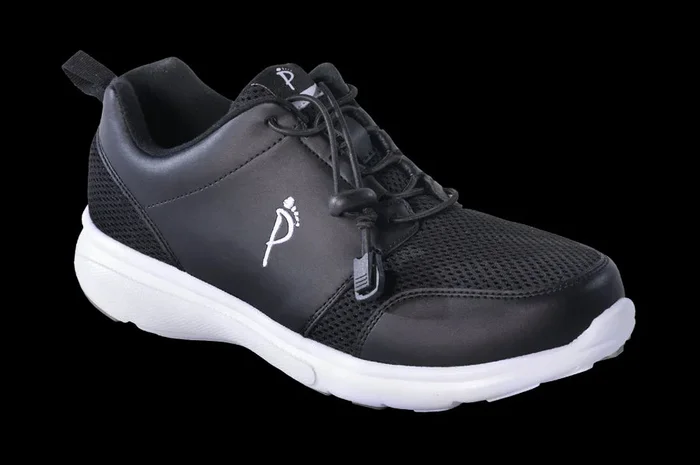 Ped-Lite Men’s Jack Diabetic Shoes with Laces – Black
