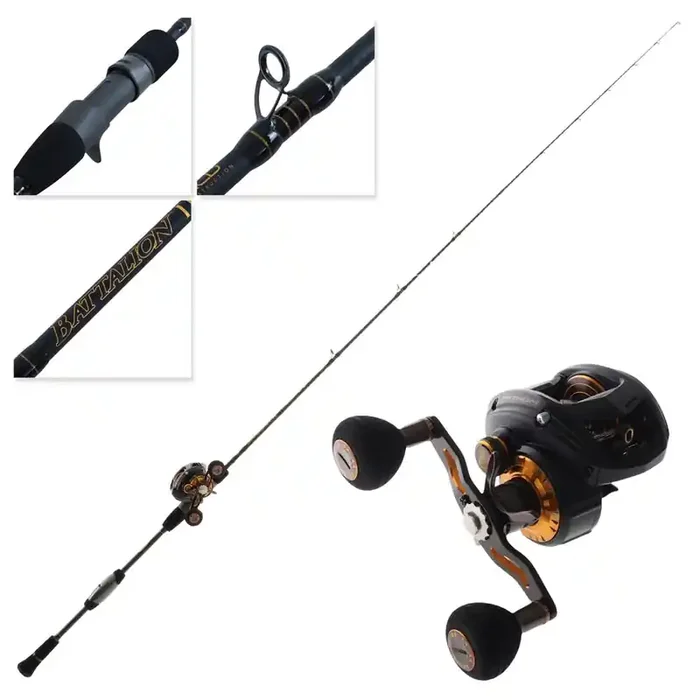 PENN Fathom 400 Battalion II Overhead Slow Jig Combo 6ft 8in 30lb 1pc
