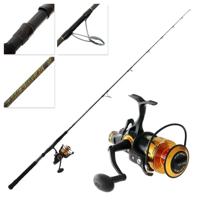 PENN Spinfisher VI 6500 Live Liner Allegiance II Strayline Spin Combo 6ft 2in 10-15kg 1pc