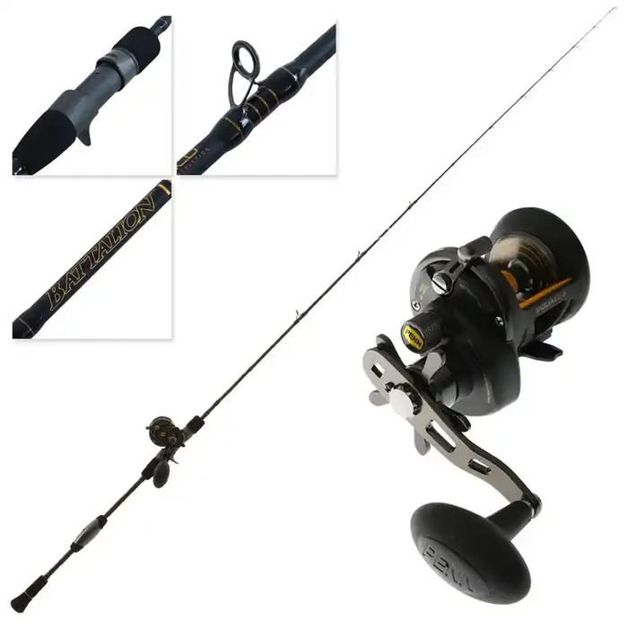 PENN Squall II 12 Battalion II Slow Jig Combo 6ft 8in 40lb 1pc