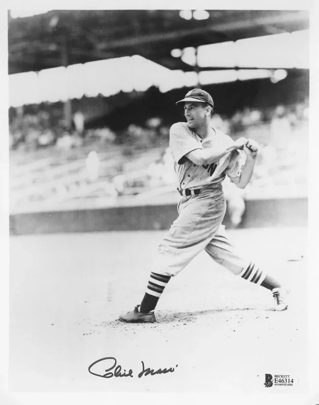 Phil Masi Autographed 8×10 Photo Boston Braves Beckett BAS #E46314