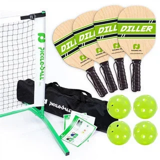 Pickleball Set W/Net, Paddles & Balls
