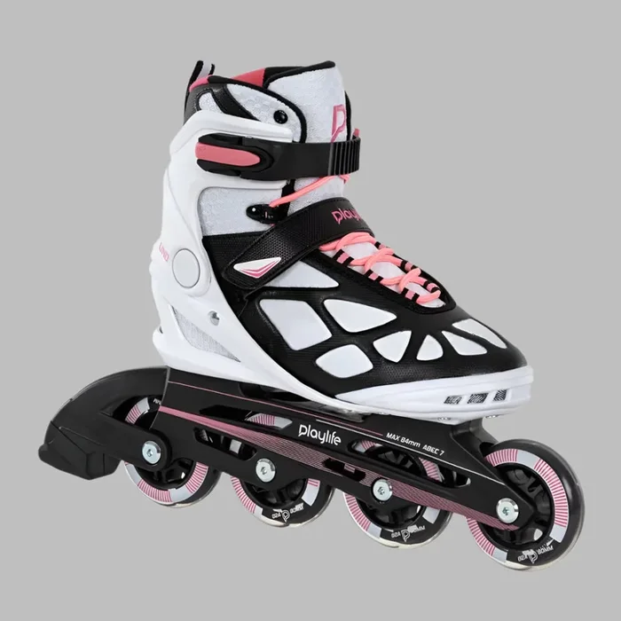PlayLife Uno White Pink 80 Inline Skates