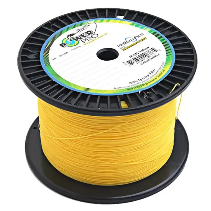 PowerPro Hollow Ace Spectra Braid Hi-Vis Yellow 1500yd