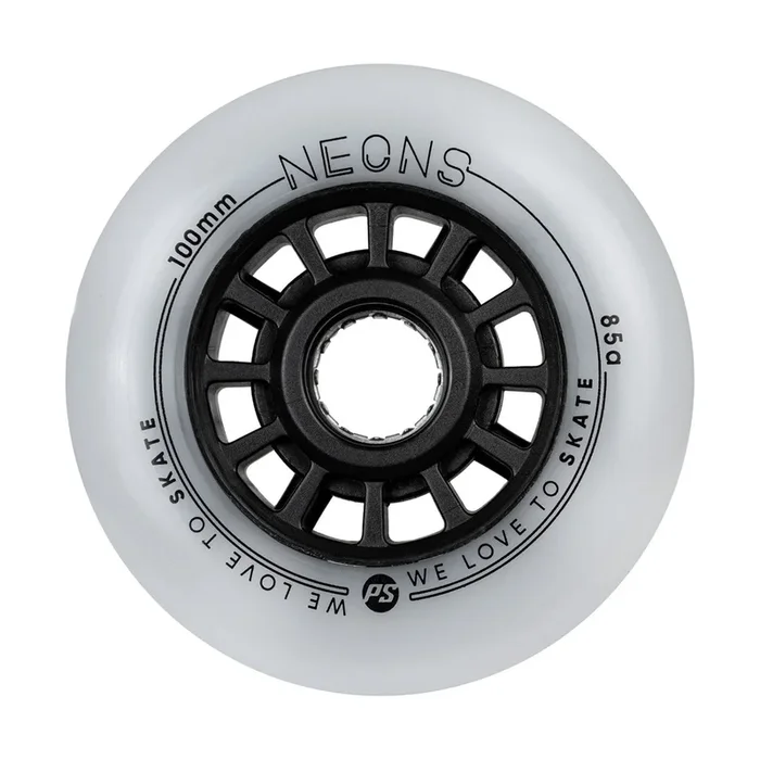Powerslide Neons LED Inline Wheels 100mm 85A – 3 Pack