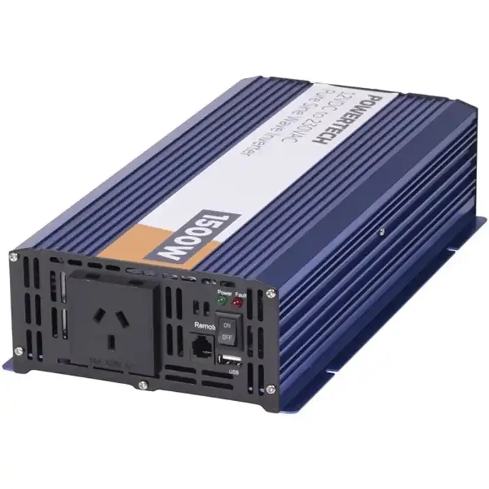Powertech 12VDC to 240VAC Pure Sine Wave Inverter 1500W