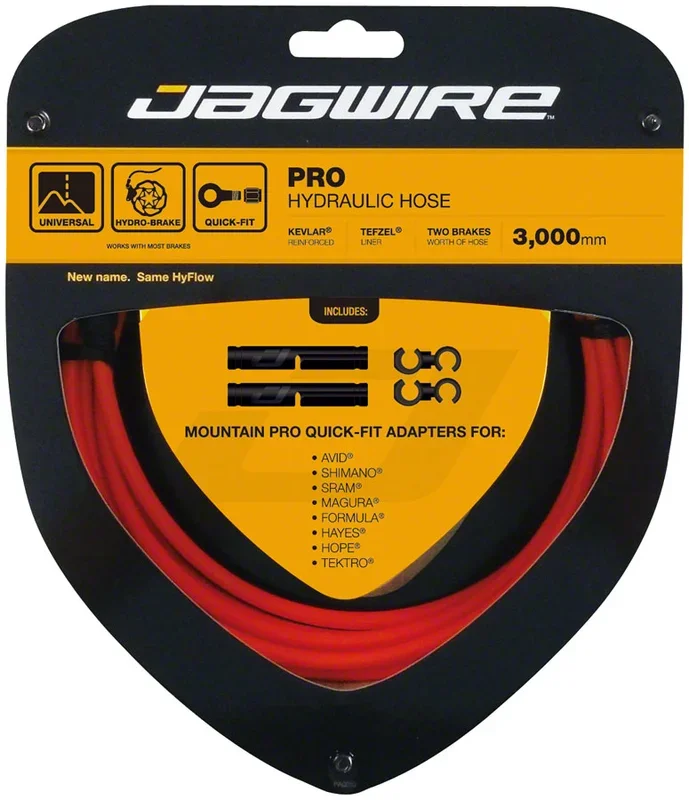 Pro Hydraulic Disc Brake Hose Kit 3000mm Orange