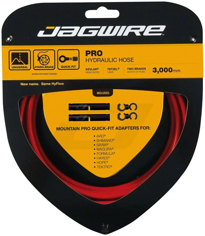 Pro Hydraulic Disc Brake Hose Kit 3000mm Red