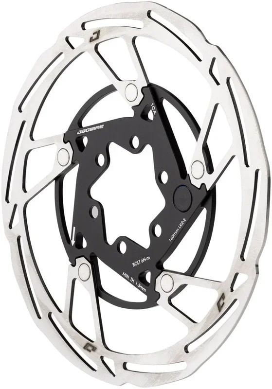 Pro LR2-E Ebike Disc Brake Rotor Magnet – 160mm 6-Bolt Silver/BLK