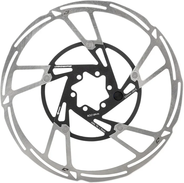 Pro LR2-E Ebike Disc Brake Rotor Magnet – 220mm 6-Bolt Silver/BLK