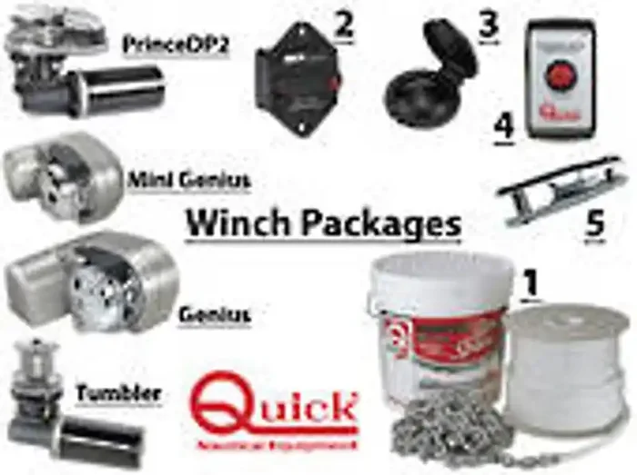 Quick Prince 500W 12v 7mm 20m Chain 120m Rope