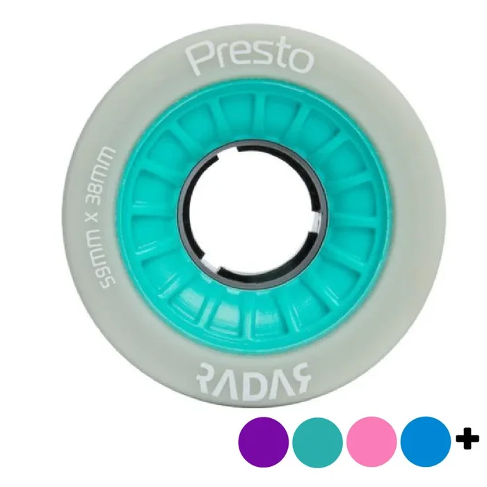 Radar Presto 59mm Quad Wheels – 4 pack