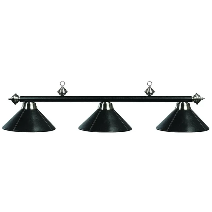 RAM Game Room 3 Lt – 54″ Billiard Light – Leather/Black
