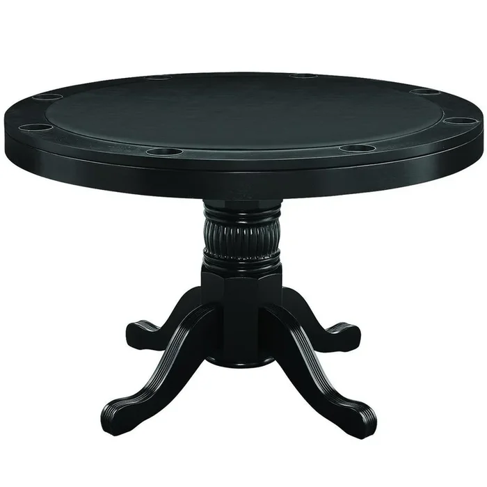 RAM Game Room 48″ Poker and Multi-Use Game Table – Black
