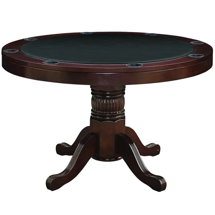RAM Game Room 48″ Poker and Multi-Use Game Table – Cappuccino