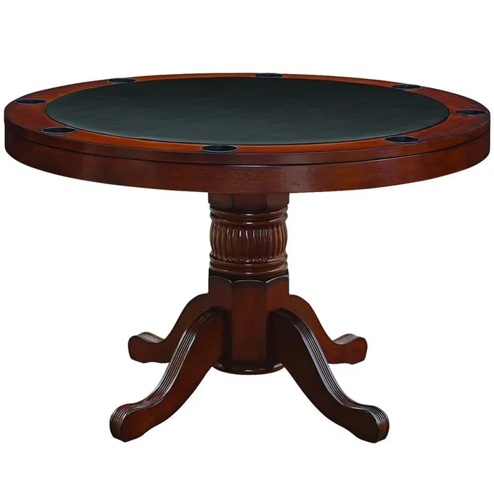 RAM Game Room 48″ Poker and Multi-Use Game Table – Chestnut