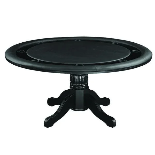 Ram Game Room 60″ Poker and Multi-Use Game Table – Black