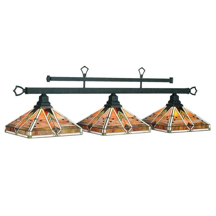 RAM Game Room Melbourne – 3 Lt Billiard Light – Matte Black