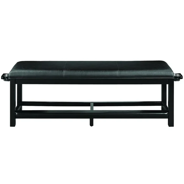 RAM Game Room Spectator Storage Bench – Black