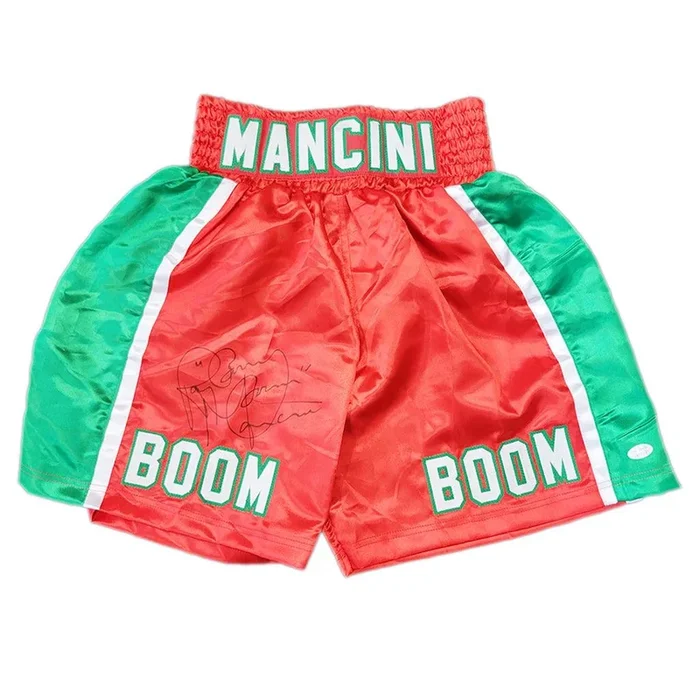 Ray “Boom Boom” Mancini Signed Red Boxing Trunks (JSA)