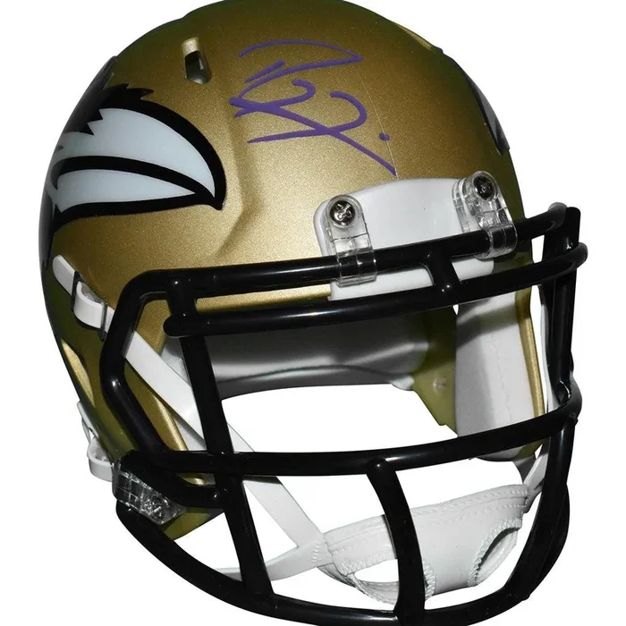 Ray Lewis Signed Baltimore Ravens AMP Speed Mini Replica Football Helmet (JSA)
