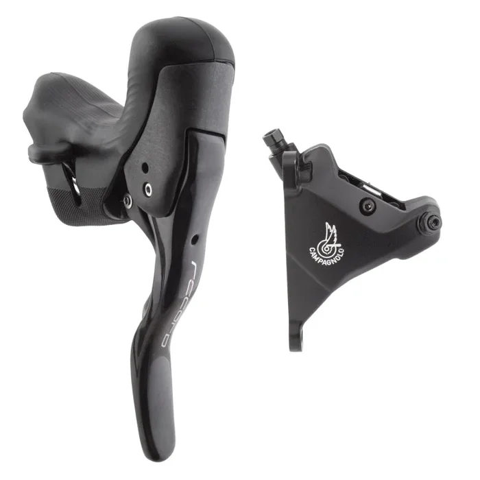 Record Ergopower Hydraulic Brake/Shift Lever Disc Caliper – Left/Front 12-Speed 160mm Flat Mount Caliper BLK