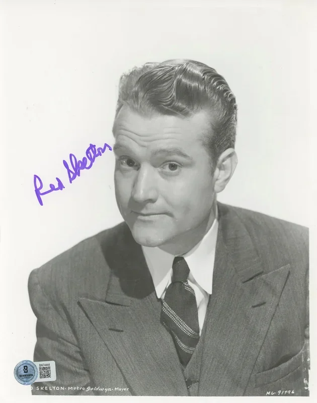 Red Skelton The Red Skelton Hour Authentic Signed 8×10 Photo BAS #BN74444