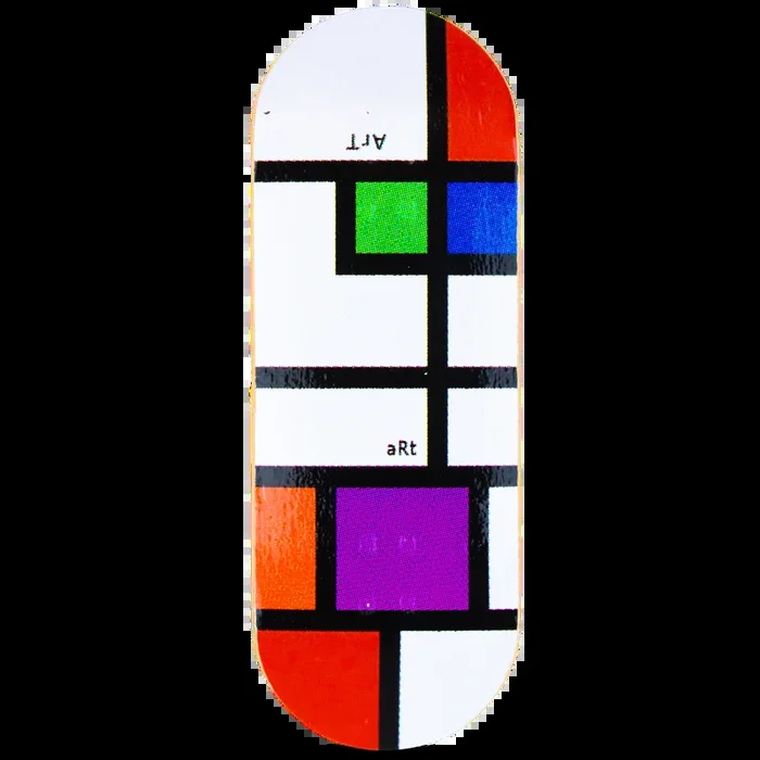 Red Wolf Fingerboard Deck – Stained Glass
